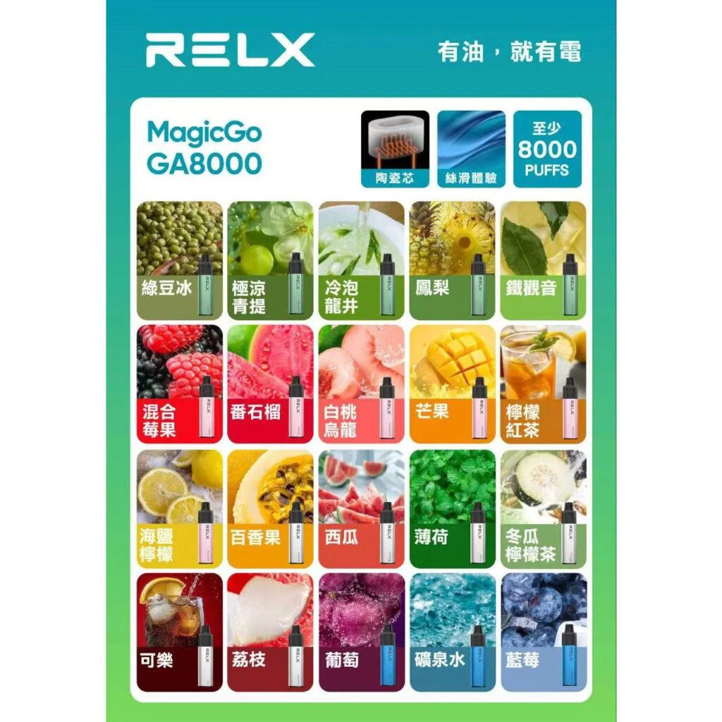 數據控看過來！RELX 8000口：智慧油電螢幕加持，掌握妳的每一口「霧化精密值」